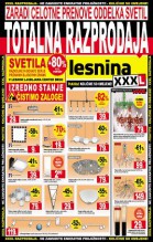 Lesnina - Akcija na oddelku svetil v centru Brdo