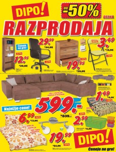 Dipo - Do -50% delna razprodaja