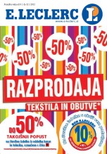 E. Leclerc - katalog Razprodaja tekstila in obutve